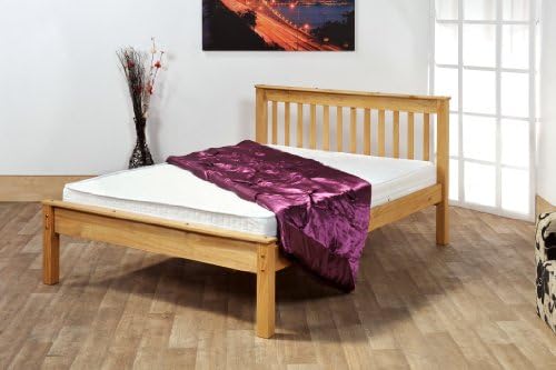 5ft King Size Solid Pine Wooden Bed Bedstead - Waxed Pine (Made from Brazilian Sustainable Pine)
