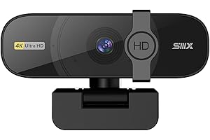 SIIIX USB WEBCAM Computer Camera with Clear Stereo Audio for Computer Compatible with Windows