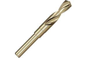 Meccion HSS-Co Broca para Metal 17mm Profesionales Brocas Helicoidal para Metal, Acero Inoxidable, Aluminio y No Ferrosos, Estándar DIN 338