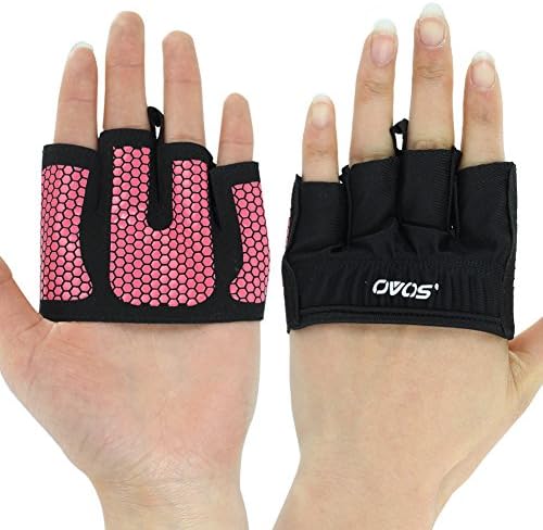 OVOS Weightlifting Gloves The Gripper Callus Guard WOD Workout Gloves for Cross Training Fit Athletes Enhanced Silicone Grip Palm
