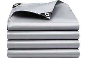 QHAIYYBF Lona Impermeable Exterior,Lona Suelo Camping,Reforzada,Argollas Antidesgarro,Toldo Impermeable,Protección UV,Cubretodo Múltiples Usos,Cubierta para Leña,Muebles,Jardín,Piscinia,Vehículos