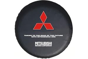 AOLOWEWIN Compatible with Mitsubishi Spare Tire Cover, Spare Wheel Cover, Dustproof Waterproof Soft Storage Bag Protector (XL)