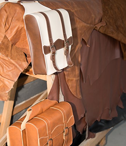 Pisa 1931 – Bike Bag fahrrad tasche. Gepäckträger. Fahrradgepäcktasche. Satteltasche, Fahrradtasche. Weinlese. Kunstleder. Farbe Braun. MADE IN ITALY (VIN_131 F_M) - 4