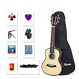 Kmise Konzert Klassik Ukulele Anfänger Kit Solid Fichte...