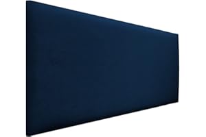 ‎DECONEST DecoNest Wandkissen, Wandpolsterung, Wanddekoration, Bettkopfteil, 3D-gepolstertes Wandpaneel 60 x 30 cm Dunkelblau