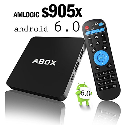Android 6.0 TV Box, 2017 Modell GooBang Doo ABOX Smart TV Box Amlogic S905X 64 Bits und Real 4K Spielen - 3