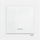 Viko Karre 55 Beyaz Işıklı Anahtar C1 Mekanizma