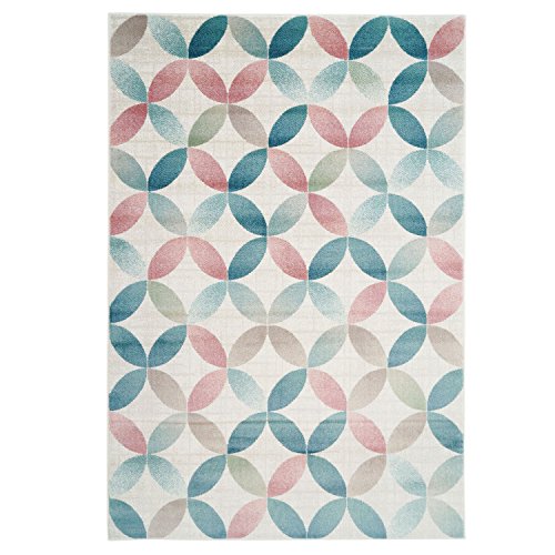 Teppich Modern Designer Wohnzimmer Schlafzimmer Läufer Inspiration Net Pastell Multi Braun NEU, Größe in cm:80 x 300 cm;Farbe:Multi - 2