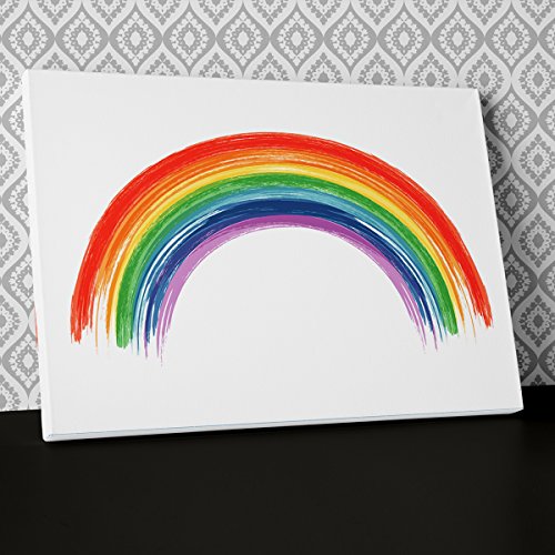 Rainbow Children Bedroom Canvas Wall Art Abstract Picture Print AB965