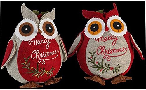 Christmas Plush Sitting Owl Xmas Decoration Christmas Display Novelty Toy
