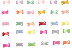 PetPhindU Broches para El Pelo con Pequeños Huesos De Perro, Broches para El Pelo De Colores Arcoíris, Broches para El Pelo De Cachorros Lindos, Accesorios para El Cabello para Tarjetas Infantiles,