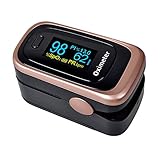 Elera X1 CE&FDA Approved Finger Pulse Oximeter PI/PR/ODI4/SpO2 Monitor Blood Oxygen Monitor with Lanyard, Black