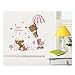Best Quality Adhesive Rooms Walls Vinyl DIY Stickers / Murals / Decals / Tattoos / Transfers For Kids Bedrooms / Nurseries With 2 Teddy Bears/ Teddies, Pram And Baby Bottle By VAGA