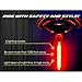Produktbild Etbotu High Intensity hinten LED Zubehör passt auf jede Straße Fahrräder Helme einfache Installation für Radfahren Sicherheit Taschenlampe Ultra Bright 26 LED Bike Licht USB wiederaufladbare Fahrrad Rücklicht rot