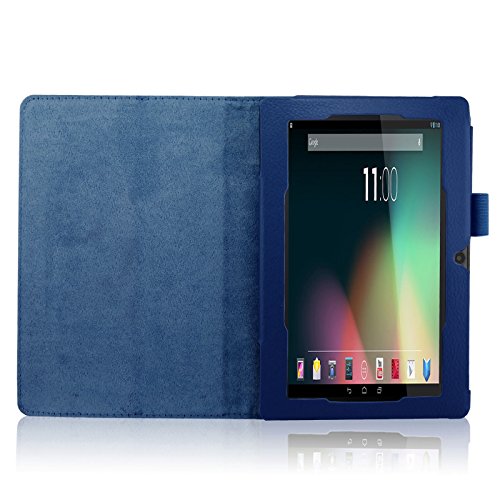 Infiland Folio Hülle Case Schutzhülle Tasche für 7 “7 Zoll Google Android Tablet-PC inklusive ALLDAYMALL A88S / A88X 17,8 cm (7 Zoll) Tablet-PC, rotor® 17,8 cm (7 Zoll) Android Tablet PC, JEJA 7 Zoll Android Google Tablet PC, Dragon Touch Y88X 7 Zoll Tablet PC, Trimeo 7 Zoll Tablet PC, Arespark Ultrathin 7 Zoll Tablet PC, PHROG7 Tablet PC (7 Zoll), Rixow Ultrathin 7 inch Tablet PC( Überprüfen Sie bitte die Details der kompatibelen Tablet-Modell-Liste in Produktbeschreibung)(Dunkleblau) - 4