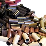 Copper Micro Tubes Rings Links for use with Stick/I-tip Hair Extensions