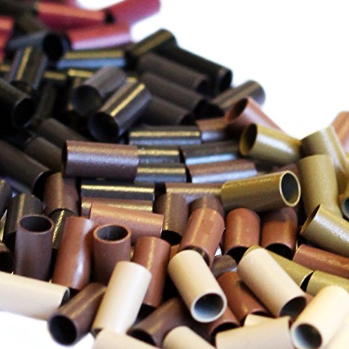Copper Micro Tubes Rings Links for use with Stick/I-tip Hair Extensions