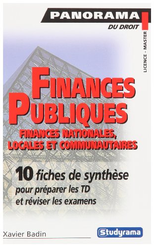 Télécharger Finances publiques : Finances nationales, locales et communautaires Livre PDF Gratuit