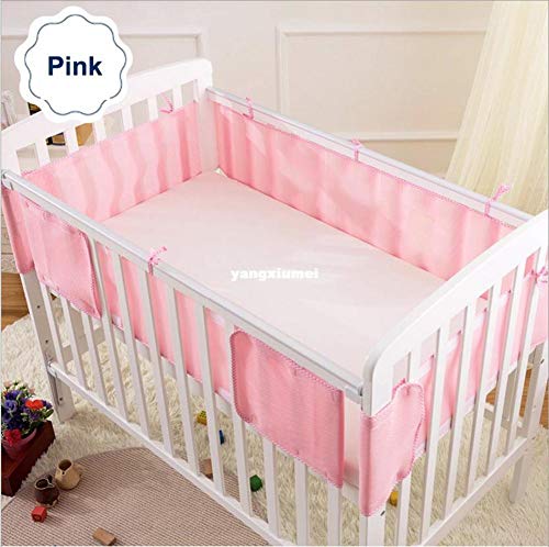 Breathable Mesh Baby Cot Bumper Anti Collision Machine Washable