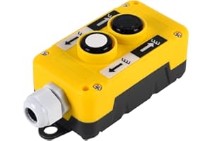 TOPHOMER Cop 2B plastica paranco sollevatore controllo punto scatola, gru pendente pulsante interruttore controller adatto per stazione di sollevamento, arresto elettrico (scatola di controllo a 2 pulsanti)