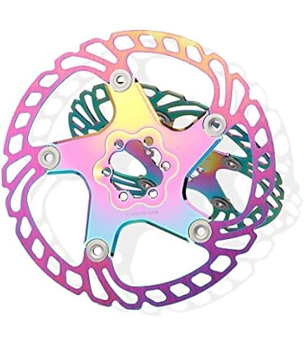Riloer Fahrrad-Bremsscheibe 160 Mm / 180 Mm – Bunt, Schwimmend, Für MTB, Rennrad, BMX | Rostfrei & Hohl