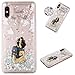 Produktbild Miagon Flüssig Hülle für Xiaomi Redmi Note 6 Pro,Glitzer Weich Treibsand Handyhülle Glitter Quicksand Silikon TPU Bumper Schutzhülle Case Cover-Hund