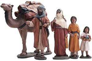 Triciclo Editores Familia de Beduinos |Figuras de Belén |Serie 11cm| Diseñadas por José Luis Mayo |Decoración Navideña |Nacimiento