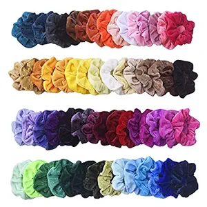 12Pcs Hair Scrunchies Velvet Elastic Hair Bands Scrunchy Hair Ties Ropes Scrunchie for Women Girls Hair Accessories - 12 Assorted Colors Scrunchies