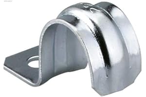 fischer - Pontet demi-lune BSM 18 pour la fixation de câbles et tuyaux/Boite de 50