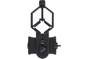 KIKYO Soporte para teléfono, telescopio Soporte para teléfono Prismáticos/microscopios Soporte para foto de teléfono móvil Soporte de montaje