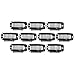 Imported 10Pcs Hair Extension Snap Clips Wig Grips Medium Remy Clip In 32mm Black RS.240.00