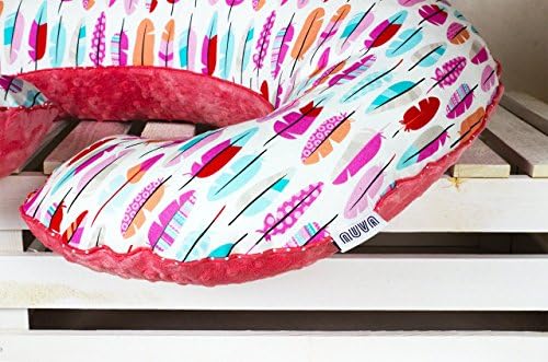 Feather Nursing Pillow, Personalized Breastfeeding Pillow, Baby Support Pillow, Big Pillow + Cover With Zipper