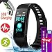 Price comparison product image TurnMeOn 0.96" IP67 Waterproof Sport Bluetooth Fitness Tracker Smartwatch for Men Women Gifts with Heart Rate Blood Pressure Wearable Bracelet Wrist Watch Pedometer Camera for Android iOS