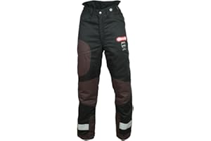 Oregon Yukon+ Typ A Klasse 1 (20 m/s) Schnittschutz-Bundhose Schwarz, PSA Schutzausrüstung, Größe XL (EU 54-56)