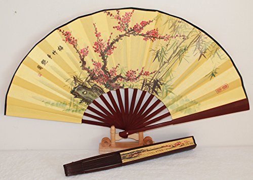 AAF Nommel ® Echter chinesischer Handfächer 027, Motiv Kirschbaum Kirschblüte - 2