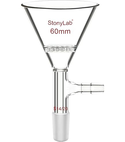 ALWSCI Glasfiltratie-apparaat, laboratorium, glasvacuümfiltratiefilterkit, borosilicaatglas, filterkolvenset, 1000 ml erlenmeyerkolf en 300 ml meettrechter
