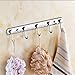 Produktbild LOSTRYY Badezimmer Haken haken Tür Hook wc Haken Kleiderbügel Kleidung hängend, 6 Haken 55 CM