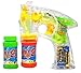 Produktbild Haktoys 1700G Bubble Gun Transparent Shooter with LED Lights, 3 x AA Batteries, and Extra Bottle