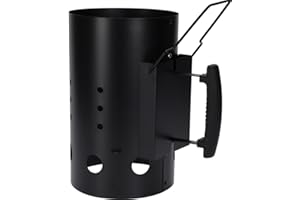 Bambelaa! Accendifuoco a carbone, carbone di accensione, per barbecue, camino, barbecue, barbecue, barbecue, carbone, accendifuoco a carbone, accessorio XXL, grande con doppio manico, circa 19 x 30,5