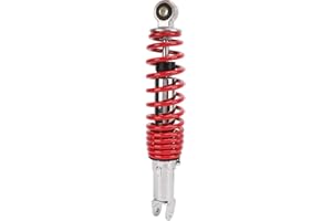 KEENSO Motorbike Shock Absorber Rear Suspension, Motorcycle Rear Shock Absorber 300MM 3000LB Steel Alloy Waterproof Replacement for JOG 100(red) Shock Absorbers and Brackets Shock Absorbers and Brackets