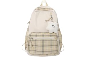 PAIKOE Back to School Backpack, Kawaii Backpack Sage Green Backpack for Girls Teens Preppy School Supplies Daypack College Backpack Travel Casual Daypack for Girls Boys Teens