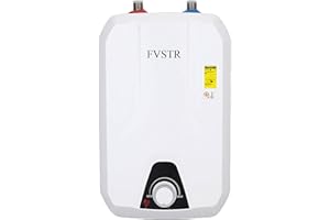 FVSTR 2KW 220/240V UK Plug 8L Small Under Sink Tank, Thermal Storage Water Heater, Mini Tankless, Under Sink, Electric RV TR Trailer Kitchen Compact Point of Use