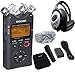 Produktbild Tascam DR-40 V2 4-Spur Audio-Recorder + AK-DR11GMK2 Zubehör Set + KEEPDRUM Kopfhörer