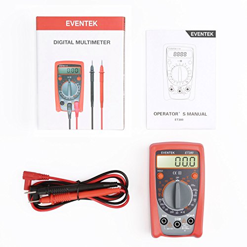 Digital Multimeter, Eventek ET380 Mini Multi Tester Spannung AC/DC, DC Strom, Diode,Widerstand, Ausgangswelle Rechtecksignal - 8