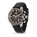 Sector Herren-Armbanduhr XL 850 Analog Quarz Leder R3271975001