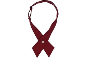 AUSUAYA Cravatta incrociata da donna/uomo, cravatta incrociata pre legata per la scuola ragazza uniforme cravatta Cosplay T-shirt o San Valentino GBW-B-T2