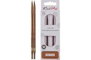 KNITPRO Knit Pro Alfileres para Tej, Madera Metal, marrón, 4mm