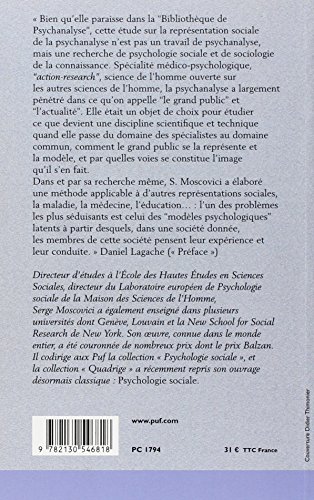 La psychanalyse, son image et son public.
