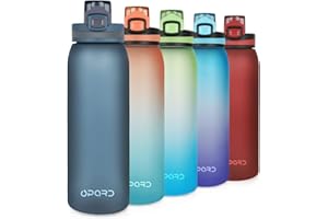 ‎OPARD Opard Trinkflasche Sport 900ml -Wasserflasche aus Tritan BPA-Frei, Auslaufsicher Sportflasche für Kinder, Sport, Fitness, Fahrrad, Fußball, Outdoor