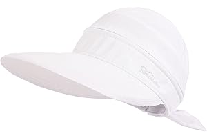 Simplicity Hats for Women UPF 50+ UV Sun Protective Convertible Beach Visor Hat